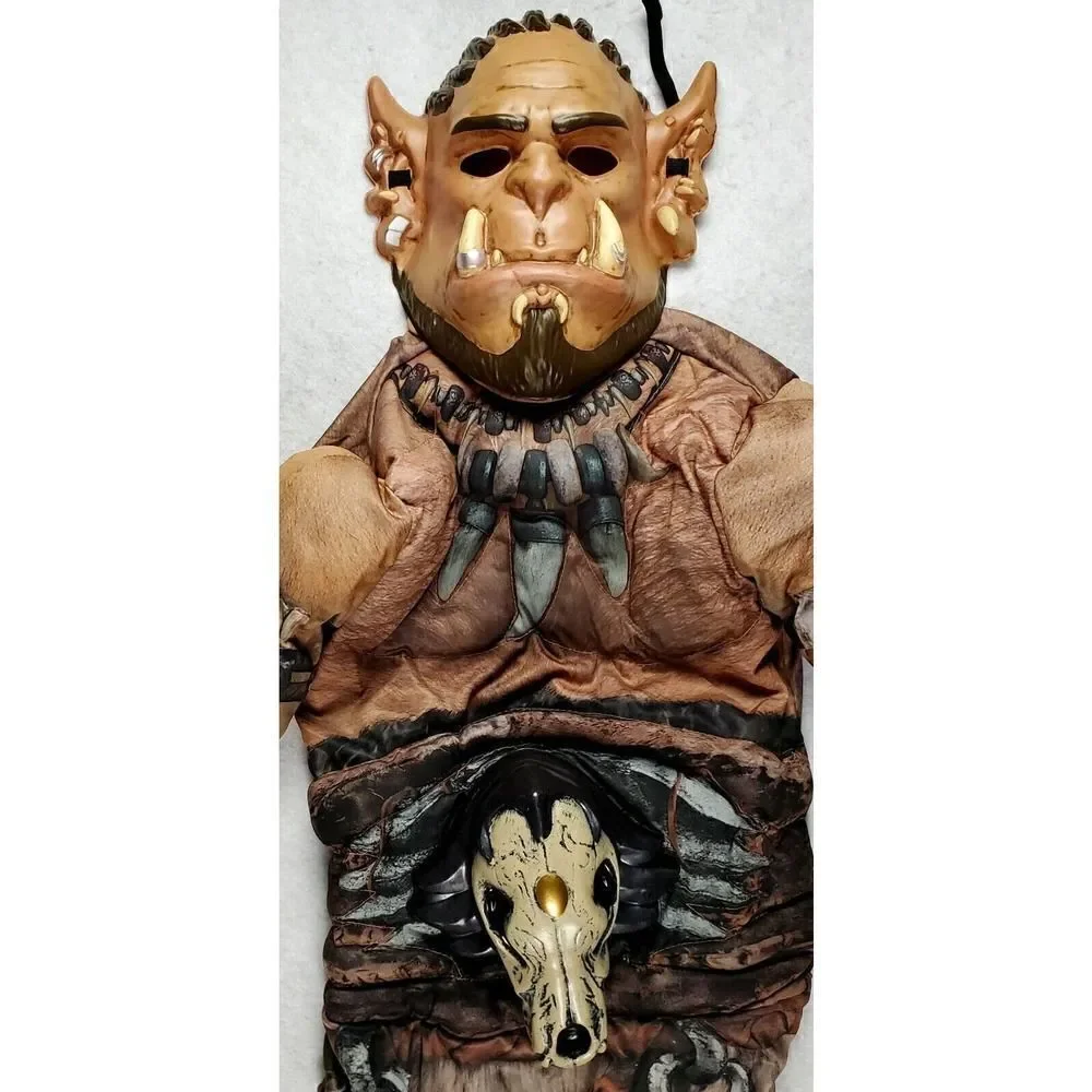 Warcraft Durotan Costume Size 10-12 Muscle Chest Halloween Dress Up Pretend Play
